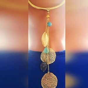 Long Egyptian choker necklace